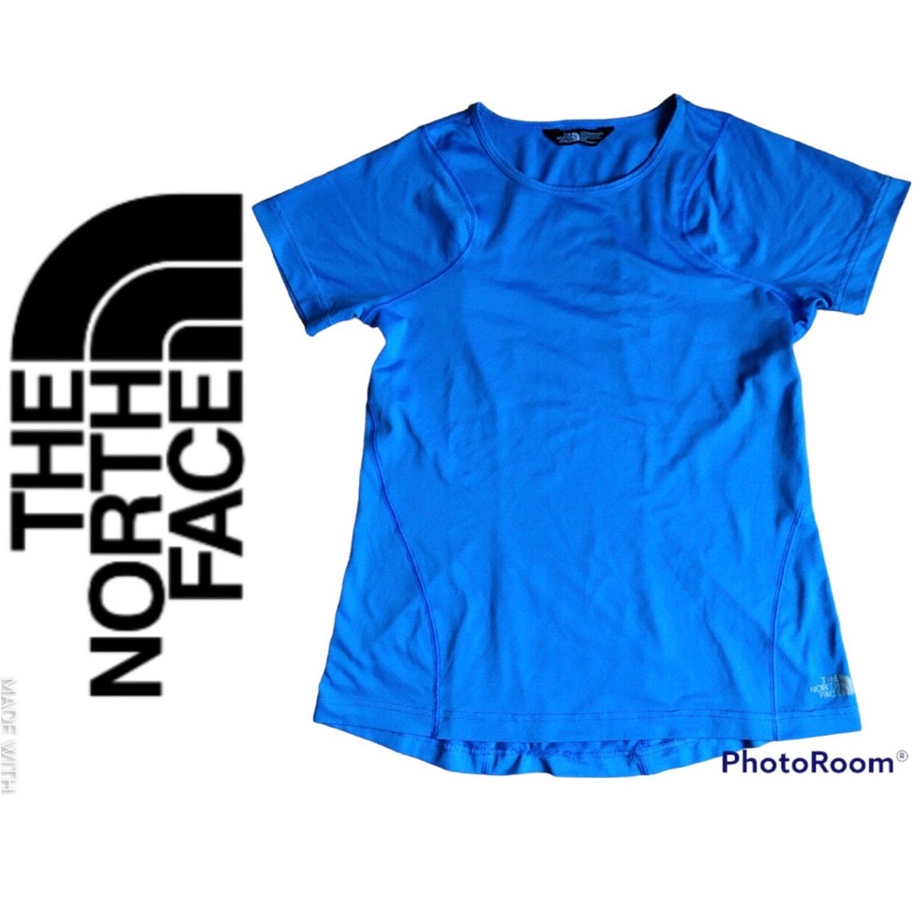 THE NORTH FACE FlashDry Tee Shirt Short Sleeve Activewear Medium Blue Women’s
